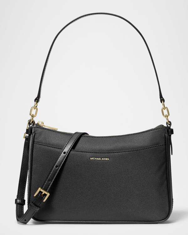 MICHAEL Michael Kors Jet Set Medium Metallic Faux Leather Shoulder