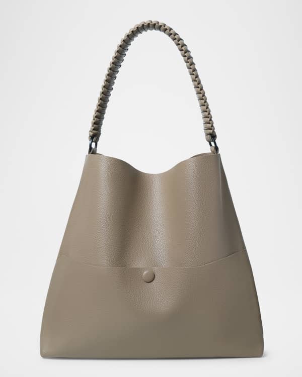 Callista Slim M Grained Leather Tote Bag Neiman Marcus