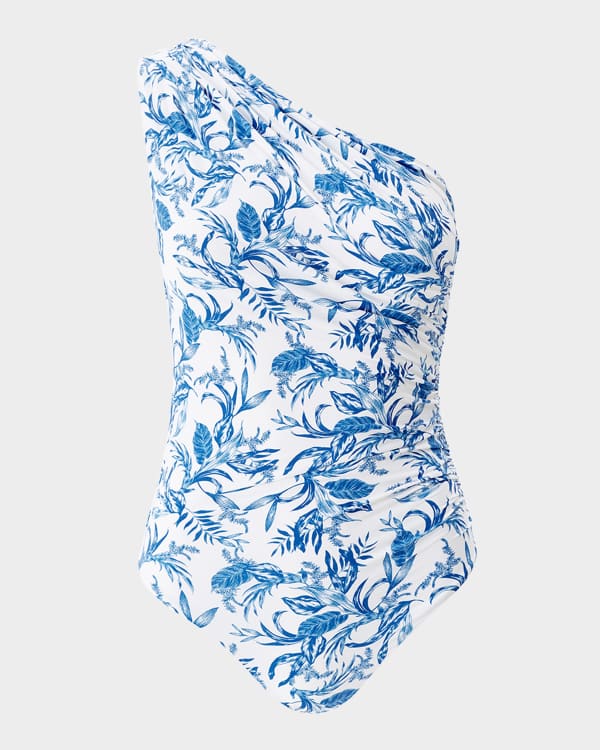 Tommy Bahama Island Cays Shell Cove Tie One Piece Swimsuit - Indigo Tide main image 1