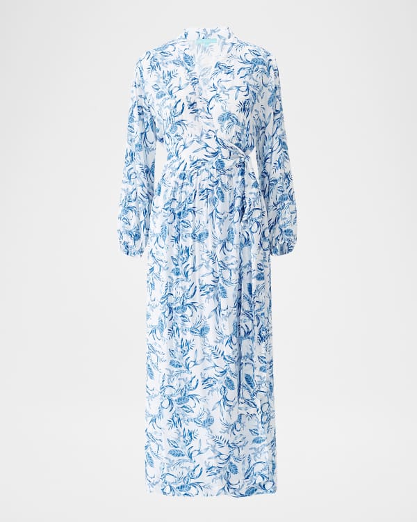 Cynthia rowley roseland ruffle wrap dress sale