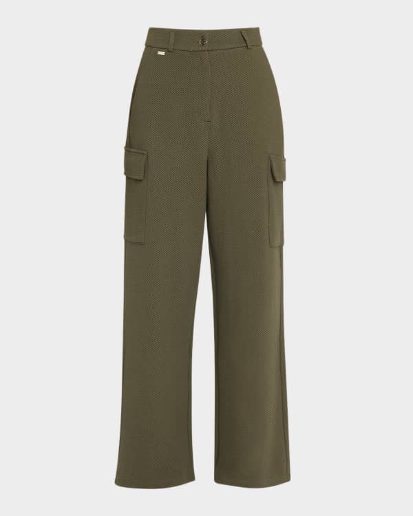 Alice + Olivia Olympia Mid-Rise Ankle-Tie Cargo Pants Alice + Olivia Olympia Mid-Rise Ankle-Tie Cargo Pants