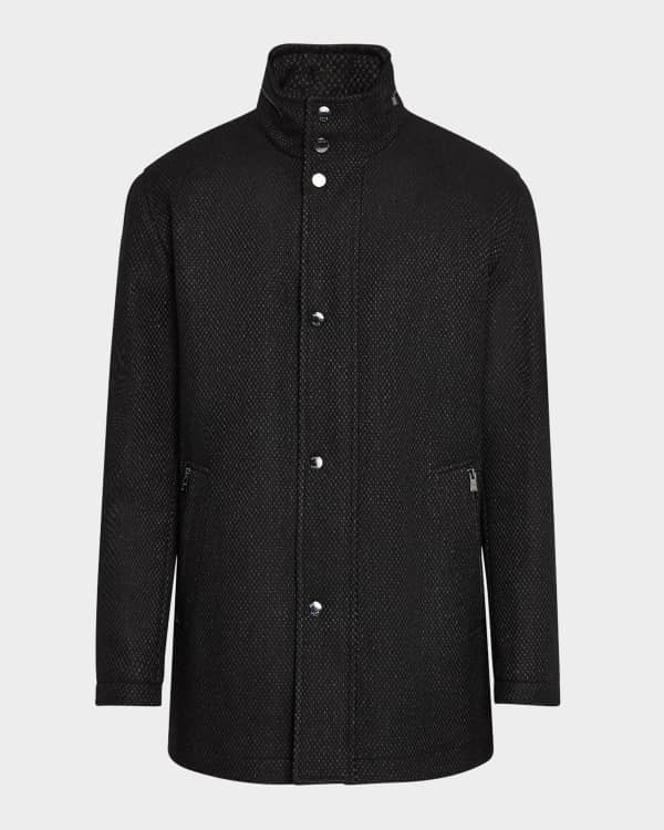 Giorgio Armani Men's Wool Fleece Peacoat | Neiman Marcus Giorgio Armani Men's Wool Fleece Peacoat | Neiman Marcus