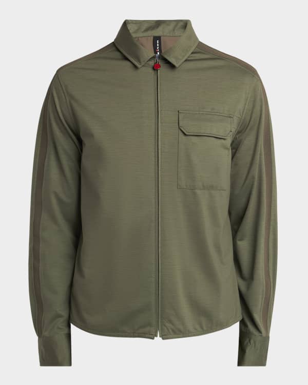 V12 メンズLX FIELD JKT Kiton Men's Nylon Concealed-Zip Field Jacket | Neiman Marcus
