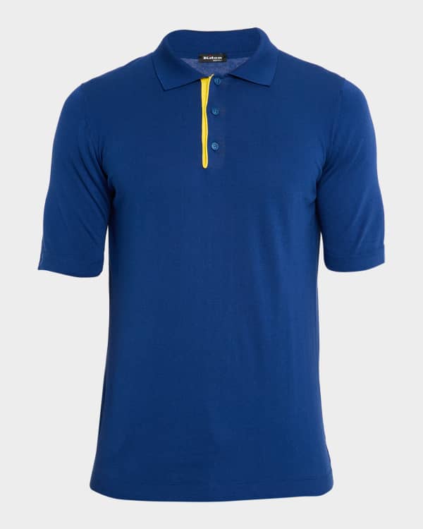 Tシャツ・カットソー Kiton Short-sleeved cotton polo shirt Polo Shirt Cotton Natural Beige | Kiton