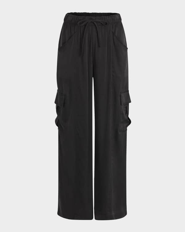 Satin Cargo Pants main image 1