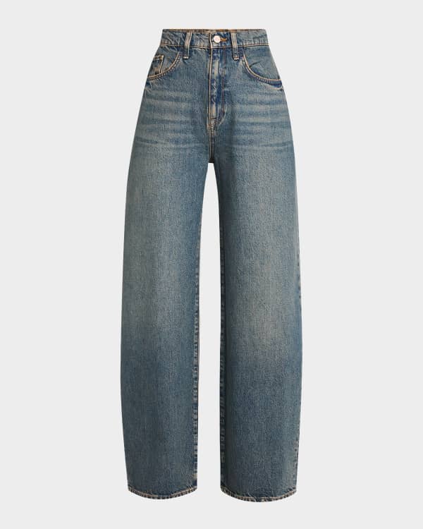 PISTOLA Turner Super High-Rise Barrel Jeans | Neiman Marcus