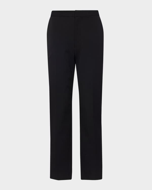 Theory Compact Crepe Cropped Flare Pants | Neiman Marcus