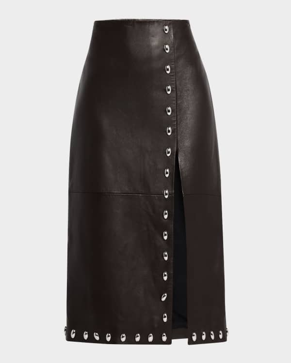 Tory burch bianca leather skirt 2025