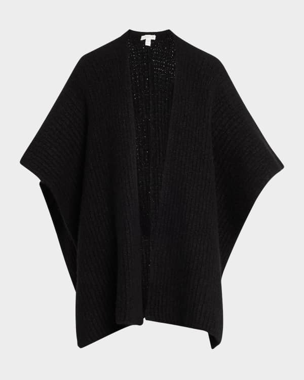 Sofia Cashmere Double Face Diamond Cashmere Poncho Neiman Marcus