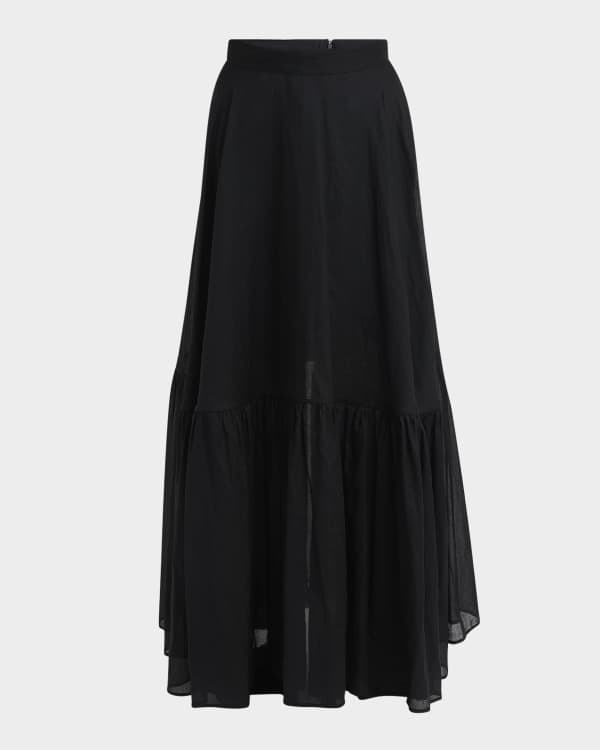 THE ROW Millie Large Pocket Maxi Wrap Skirt | Neiman Marcus THE ROW Millie Large Pocket Maxi Wrap Skirt | Neiman Marcus