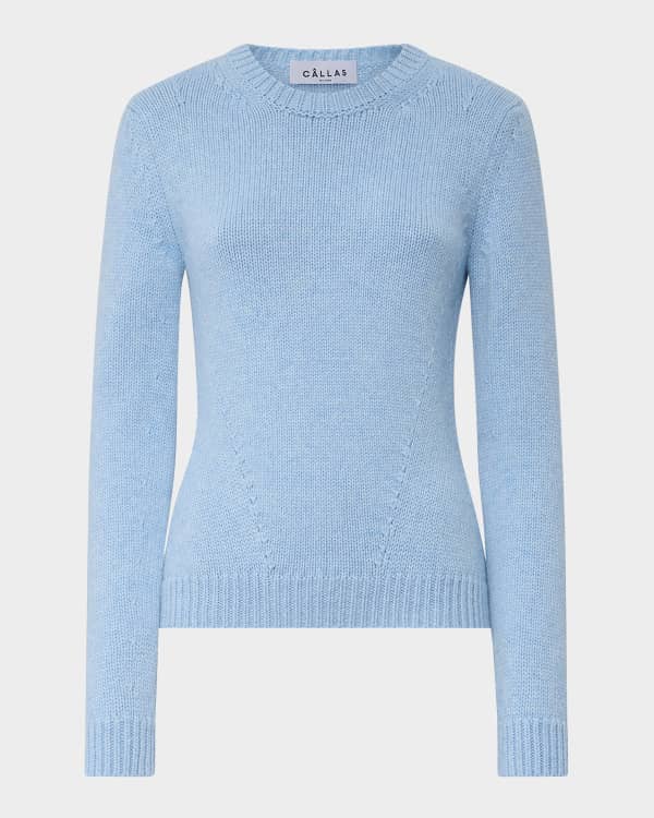 Nicole Miller Cashmere Sweater with Elephant Embroidery Neiman Marcus