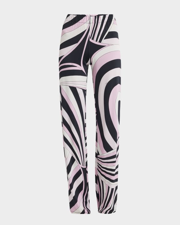 McQueen Cherry Blossom Jacquard Cigarette Trousers | Neiman