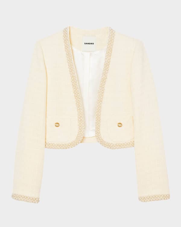 Maje Villoji Tweed Blazer | Neiman Marcus