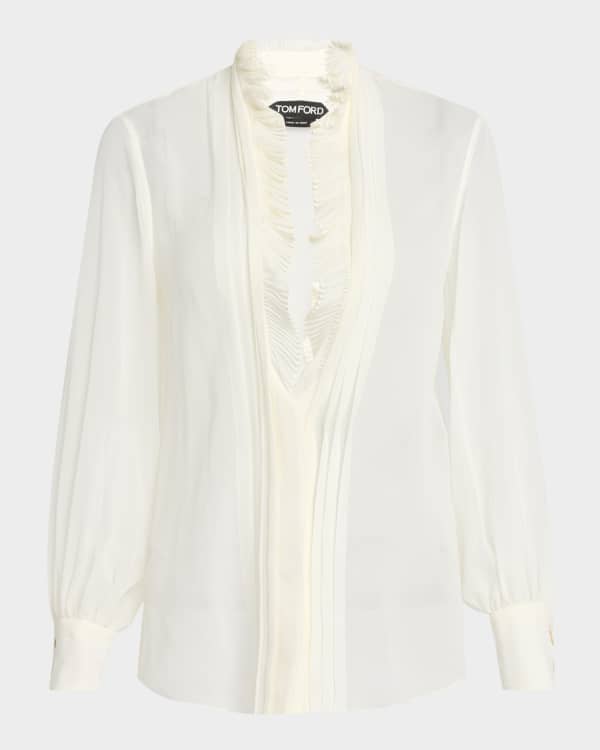 Tシャツ・カットソー Zimmermann SS25 ACACIA BILLOW BLOUSE (2446TRS252 CRMPNKMUL) Acacia Billow Blouse Cream/Pink Multi Online | Zimmermann