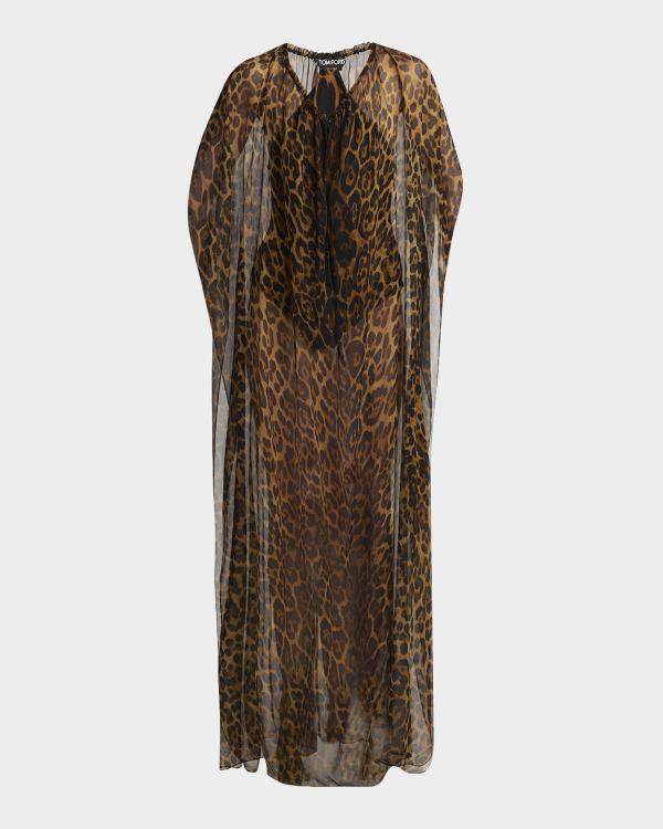 chinese dress ladies A Day in Nice Maxi Dress Leopard