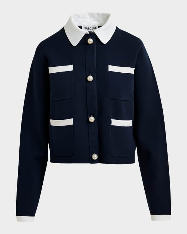 Kobi Halperin Kaya Open-Front Floral Lace Jacket | Neiman Marcus