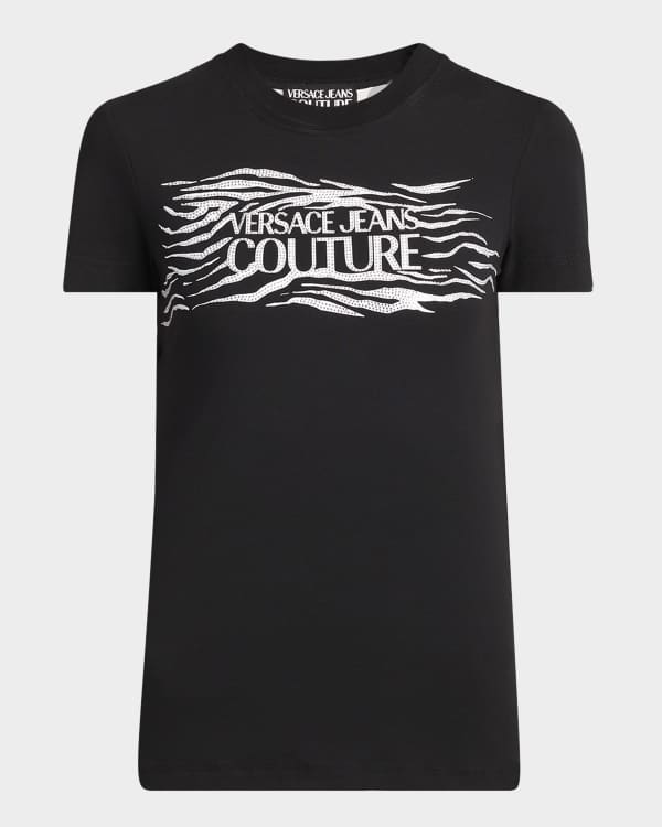 Versace Jeans Couture Crewneck Logo T-Shirt | Neiman Marcus