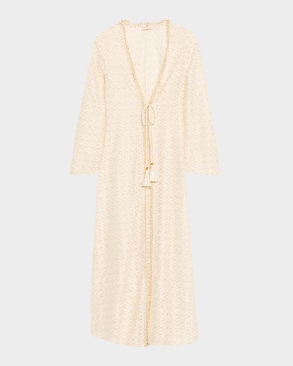 Josie Natori Malaga Embroidered Caftan Dress