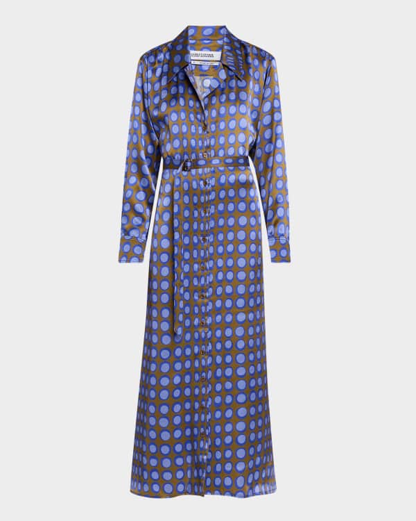 CHRISTOPHER JOHN ROGERS Hole-Punch Multicolor Knit Maxi