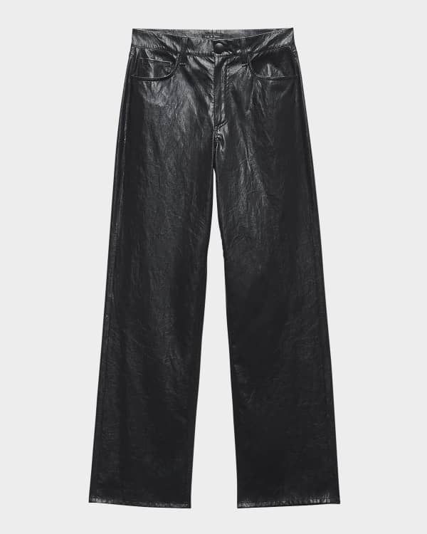 Loulou Studio Figari Wide-Leg Leather Pants | Neiman Marcus