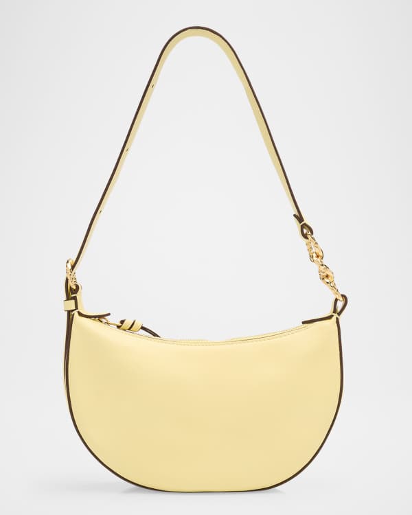 See by Chloe Hana Half-Moon Suede & Leather Shoulder Bag | Neiman Marcus