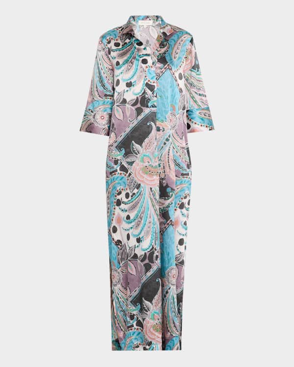 WAYF The Natasha Cap Sleeve Floral Wrap Maxi Dress Neiman Marcus