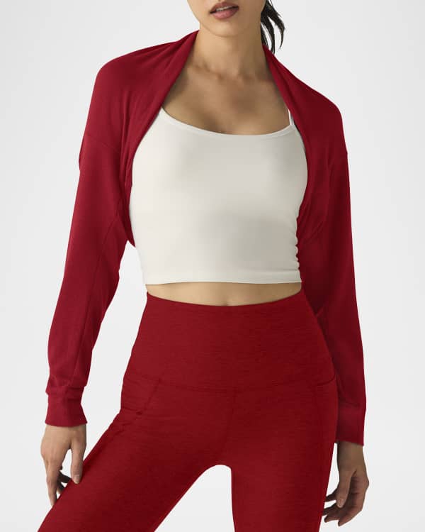 Beyond yoga morning light cropped pullover clearance