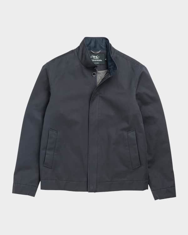 Burberry Men's Quilted Crinkle Nylon Bomber Jacket | Neiman