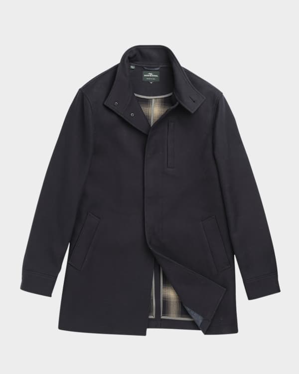 Kiton Men's Cashmere 3-Button Top Coat | Neiman Marcus