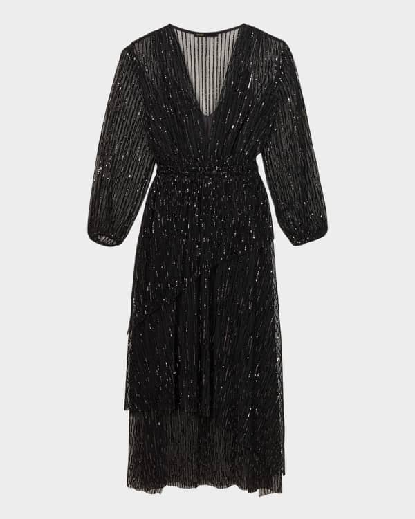 black faux leather wrap dress JEWELZ ONSUNDAY main image 1