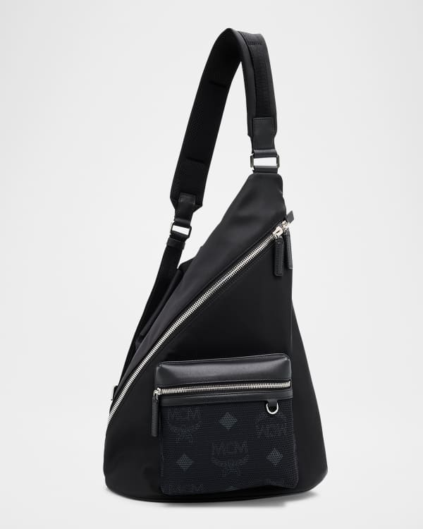 MCM Men's Aren Maxi Visetos Small Crossbody Bag | Neiman Marcus MCM Men's Aren Maxi Visetos Small Crossbody Bag | Neiman Marcus