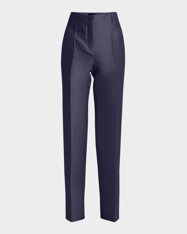 Dolce&Gabbana Straight-Leg Ankle Tuxedo Pants | Neiman Marcus