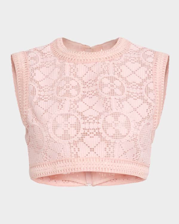 Sienna Embroidered Crop Top