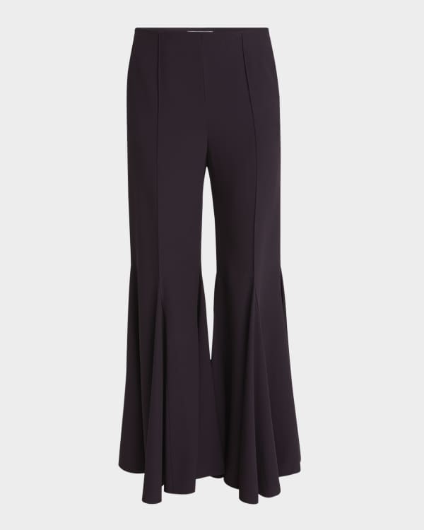 Michael Kors Collection Brooke Side-Zip Flare Pants | Neiman