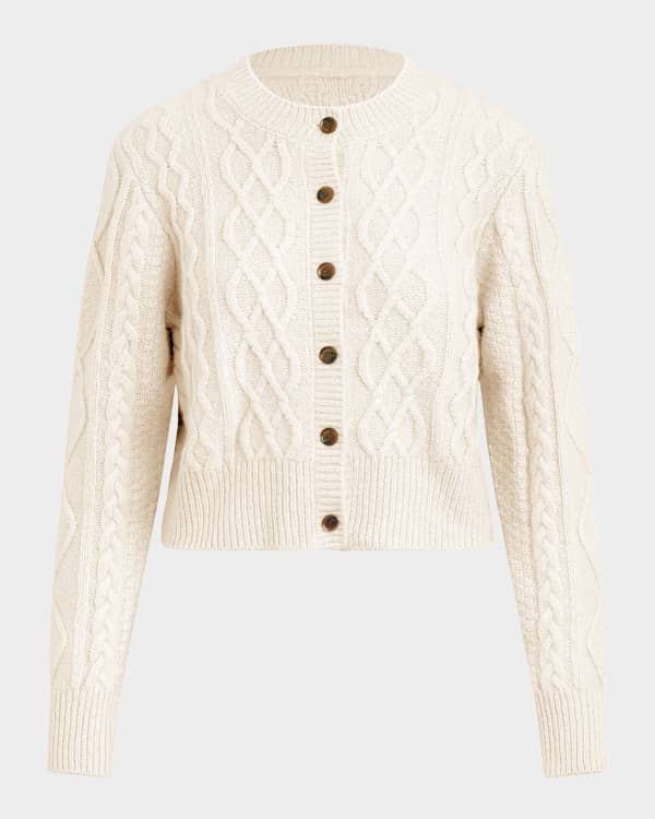 TSE Cashmere Cashmere Cable-Knit Cardigan | Neiman Marcus