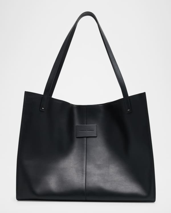 トートバッグ FERRAGAMO BLACK LEATHER (M) TOTES Ferragamo Large Leather Tote Bag | Neiman Marcus