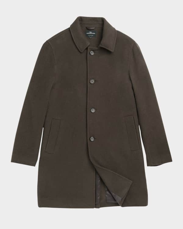 Herno Men's Cashmere Topcoat with Windguard | Neiman Marcus