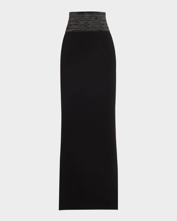 Brunello Cucinelli Satin Cady Long Mermaid Skirt | Neiman Marcus
