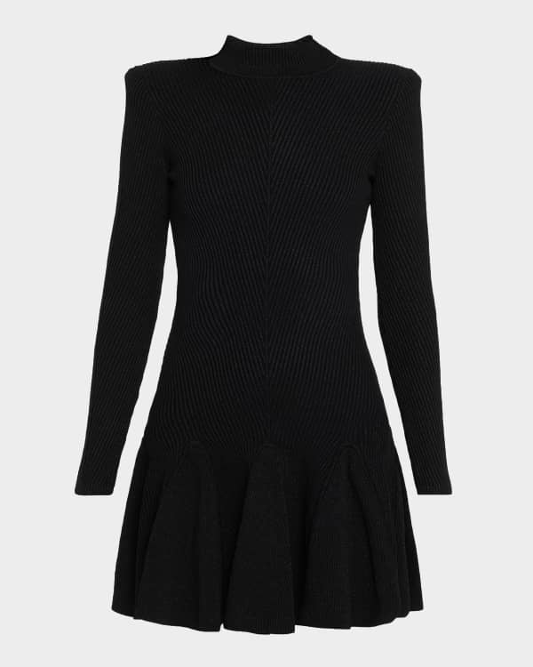 Olive Sequined Mini Dress