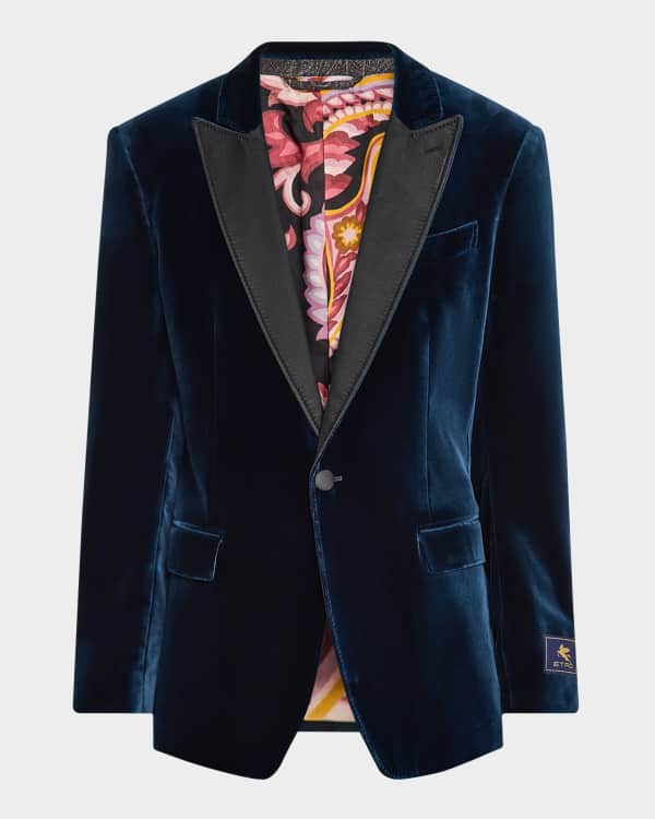 Etro Men's Sequin Zebra Tuxedo Jacket | Neiman Marcus