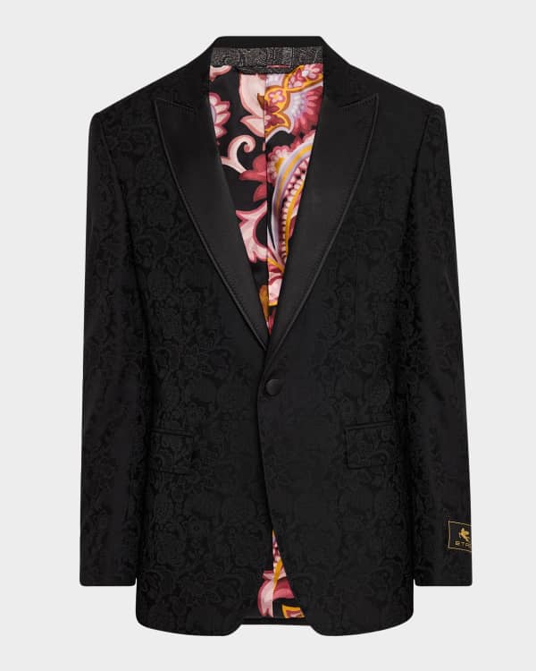 Etro Men's Sequin Zebra Tuxedo Jacket | Neiman Marcus