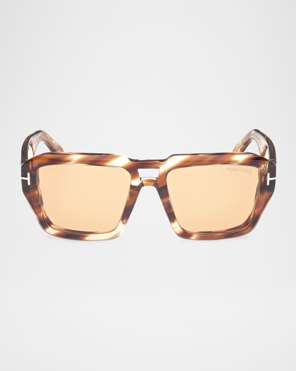 TOM FORD Men's Raffa Acetate Round Sunglasses | Neiman Marcus