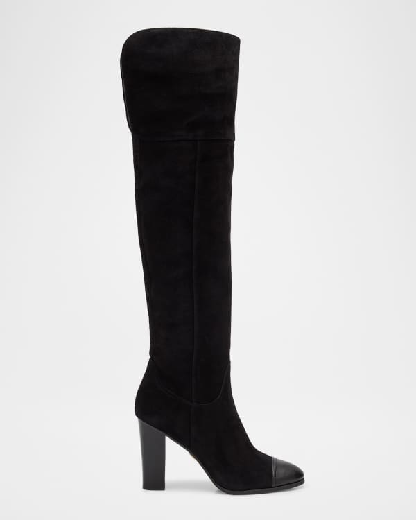Tory Burch Stretch Suede Over The Knee Boots Neiman Marcus