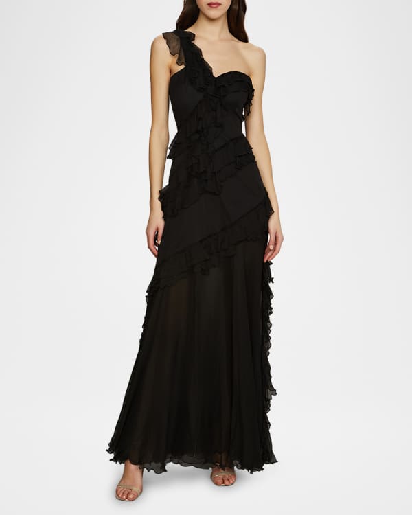Amur elodie cutout satin gown discount