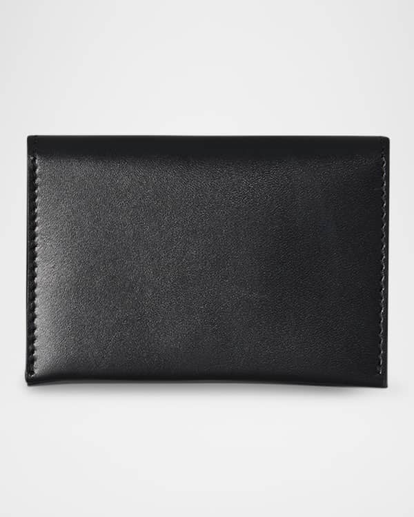 THE ROW Zipped Key Chain Wallet in Shiny Box Calfskin | Neiman Marcus