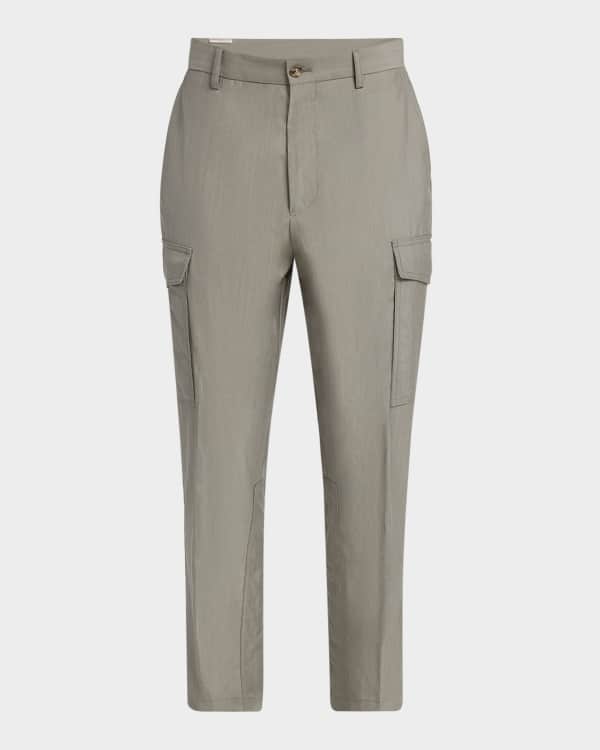 パンツ BRUNELLO CUCINELLI FW25 Cargo pants (MPW07P8979 C054) Brunello Cucinelli Men's Pleated Drawstring Cargo Pants