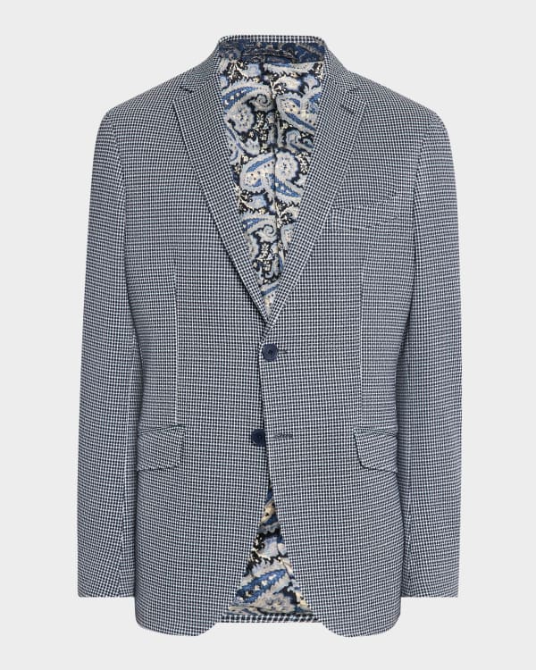 ジャケット ETRO FW23 Black viscose blend blazer (12180488 1) Etro Men's Tropical Print Blazer Jacket | Neiman Marcus