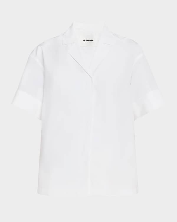 Burberry Soft Denim Shirt with Collar and Button in the back