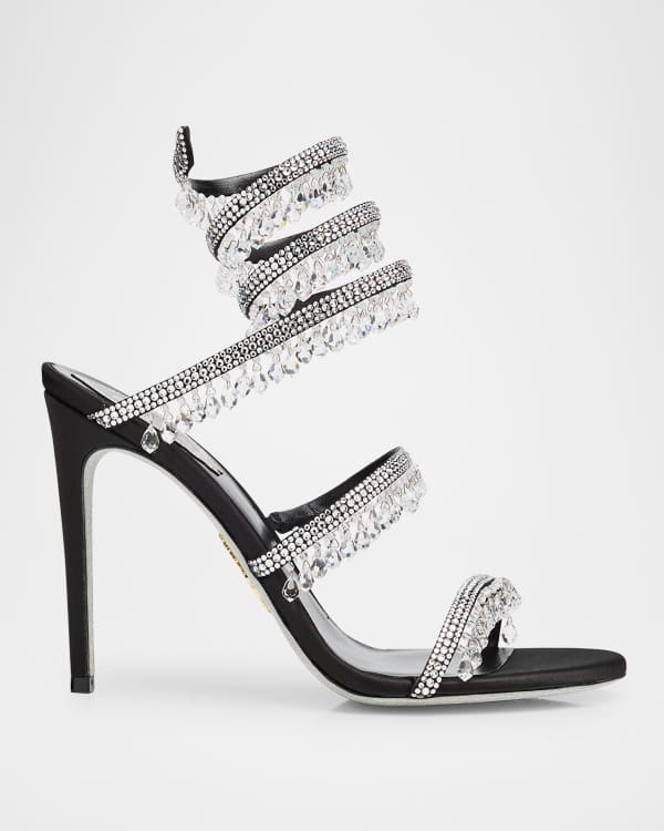 Rene caovilla mesh strass caged sandal on sale