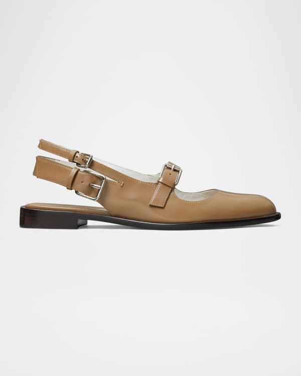 Tod's Leather Chain Ballerina Flats | Neiman Marcus